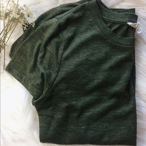 Army green shirt